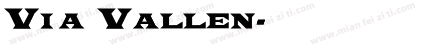 Via Vallen字体转换